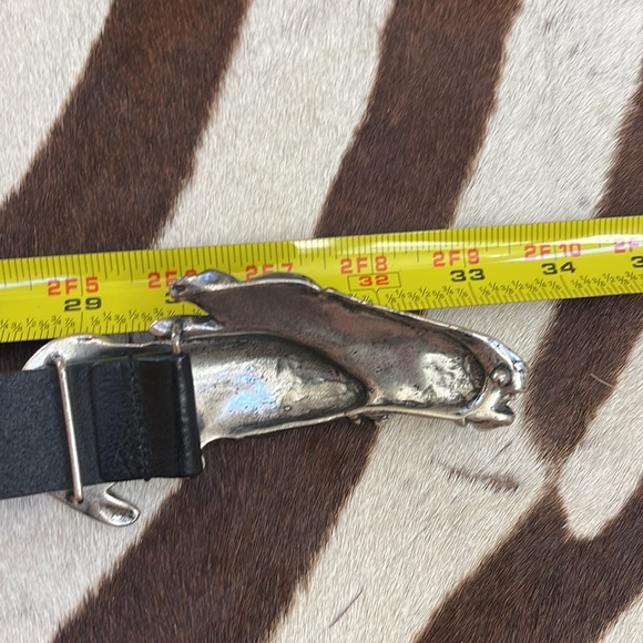 Gucci Black Leather Belt. - Picture 8 of 9